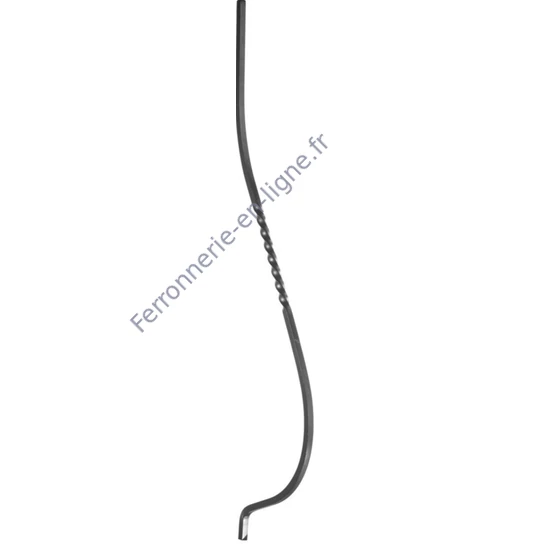accessoire de ferronnerie, barreau en fer forgé