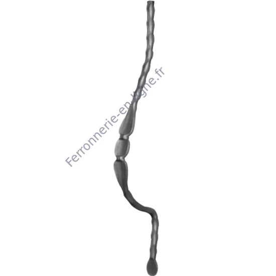 accessoire de ferronnerie, barreau en fer forgé