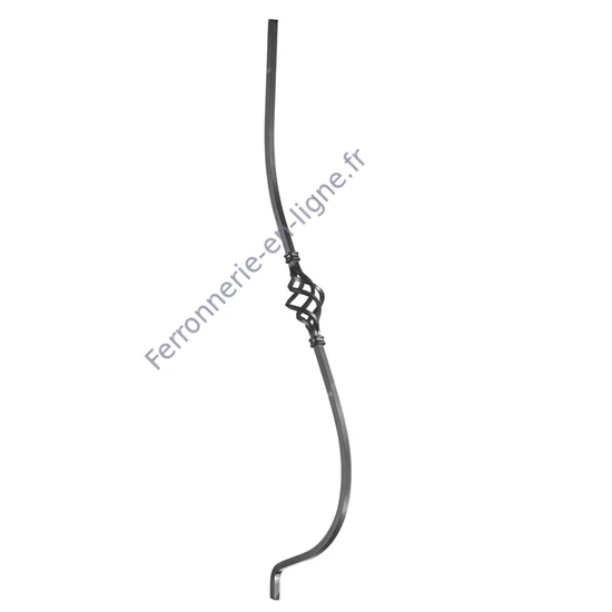 accessoire de ferronnerie, barreau en fer forgé