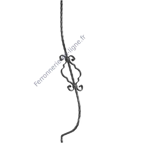 accessoire de ferronnerie, barreau en fer forgé