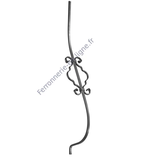 accessoire de ferronnerie, barreau en fer forgé