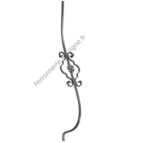 accessoire de ferronnerie, barreau en fer forgé