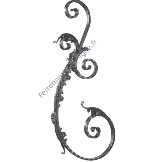 accessoire de ferronnerie, volute en fer forgé