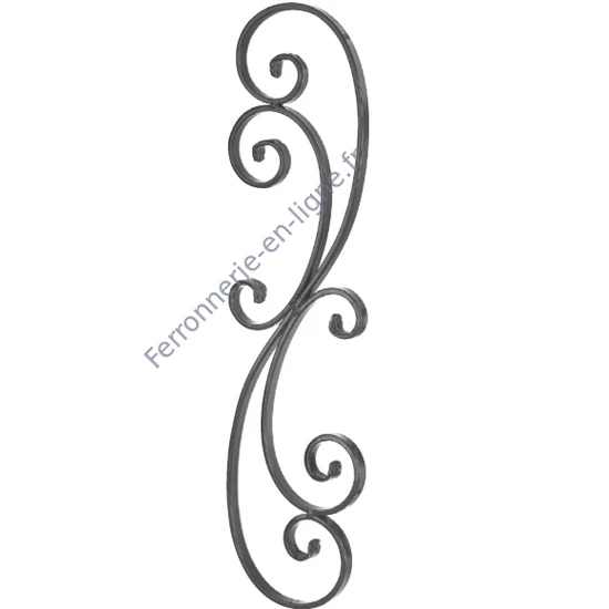 accessoire de ferronnerie, volute en fer forgé