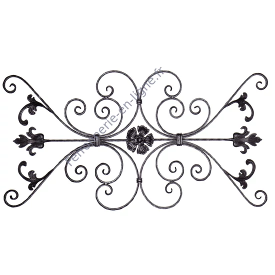 décoration en fer forgé, panneau en fer forgé