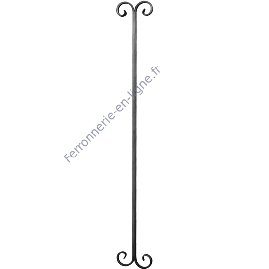 accessoire de ferronnerie, barreau en fer forgé