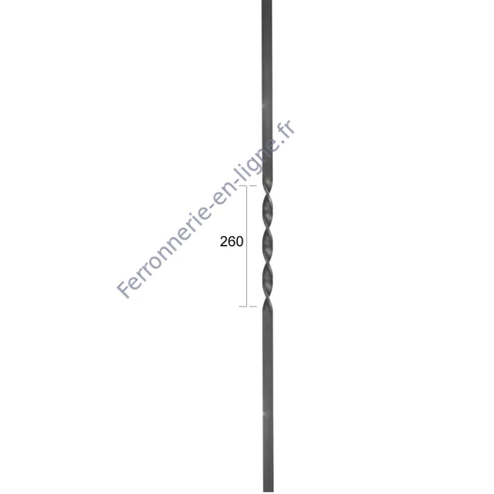 accessoire de ferronnerie, barreau en fer forgé