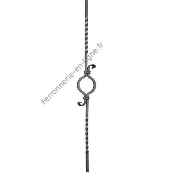 accessoire de ferronnerie, barreau en fer forgé