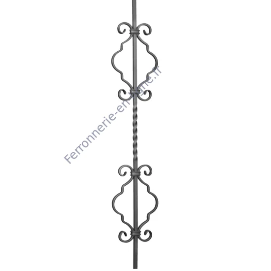 accessoire de ferronnerie, barreau en fer forgé