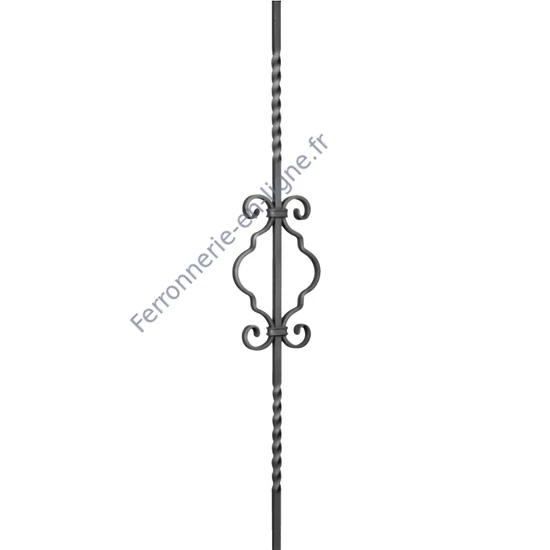 accessoire de ferronnerie, barreau en fer forgé