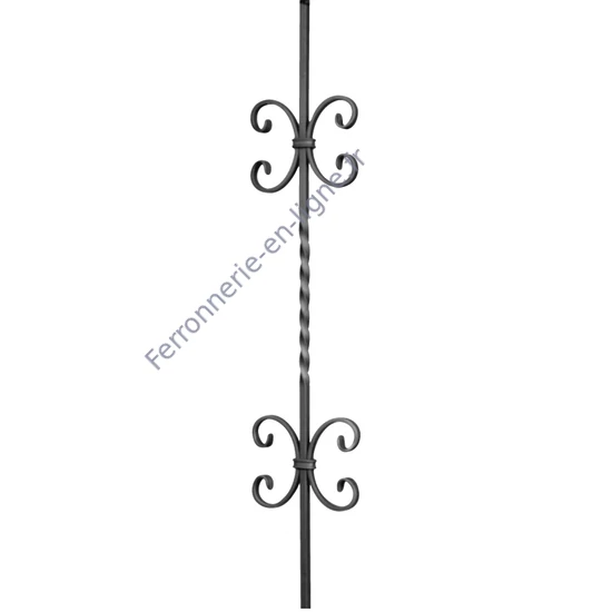 accessoire de ferronnerie, barreau en fer forgé
