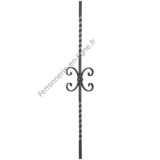 accessoire de ferronnerie, barreau en fer forgé