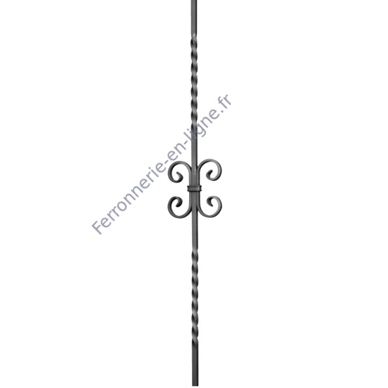 accessoire de ferronnerie, barreau en fer forgé