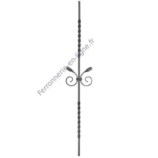 accessoire de ferronnerie, barreau en fer forgé