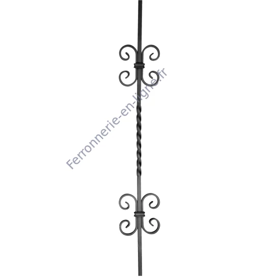 accessoire de ferronnerie, barreau en fer forgé