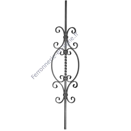 accessoire de ferronnerie, barreau en fer forgé