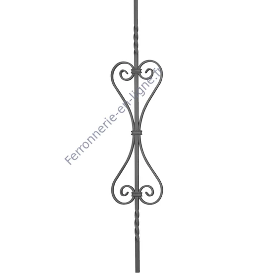 accessoire de ferronnerie, barreau en fer forgé