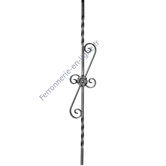 accessoire de ferronnerie, barreau en fer forgé