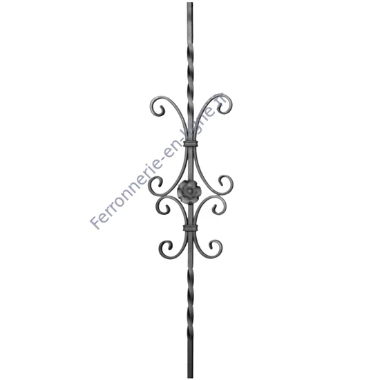 accessoire de ferronnerie, barreau en fer forgé