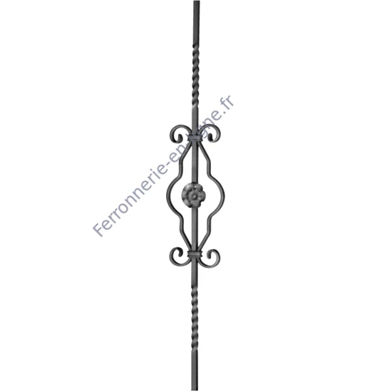 accessoire de ferronnerie, barreau en fer forgé