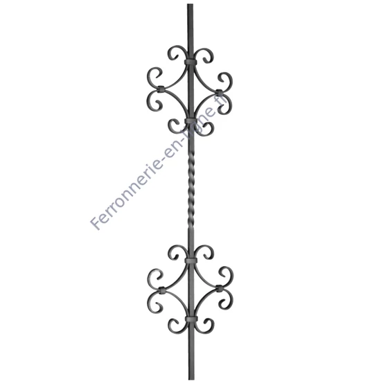 accessoire de ferronnerie, barreau en fer forgé