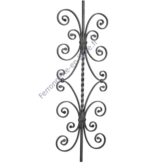 accessoire de ferronnerie, barreau en fer forgé