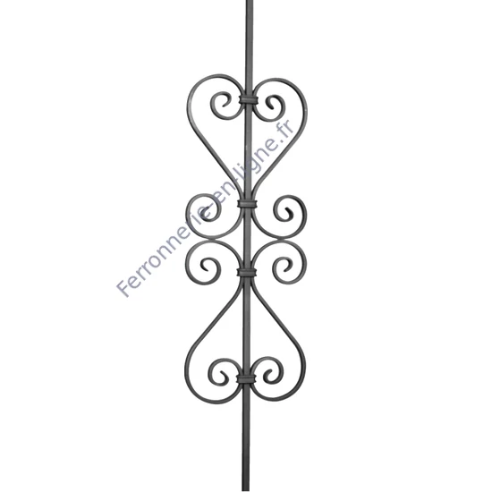 accessoire de ferronnerie, barreau en fer forgé