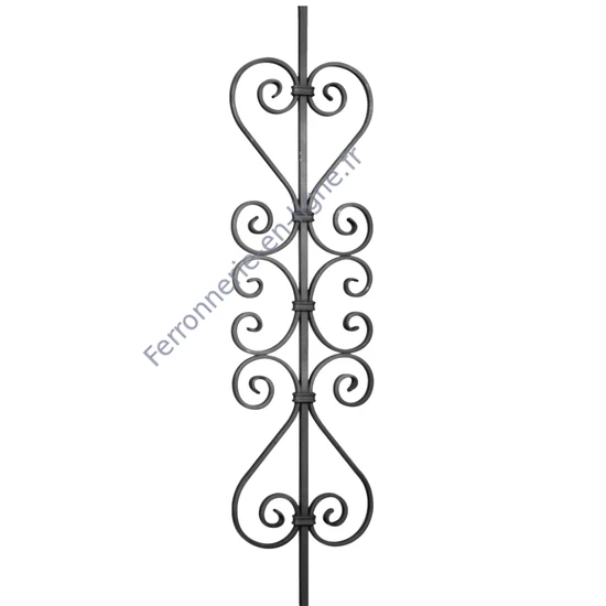 accessoire de ferronnerie, barreau en fer forgé