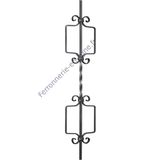accessoire de ferronnerie, barreau en fer forgé
