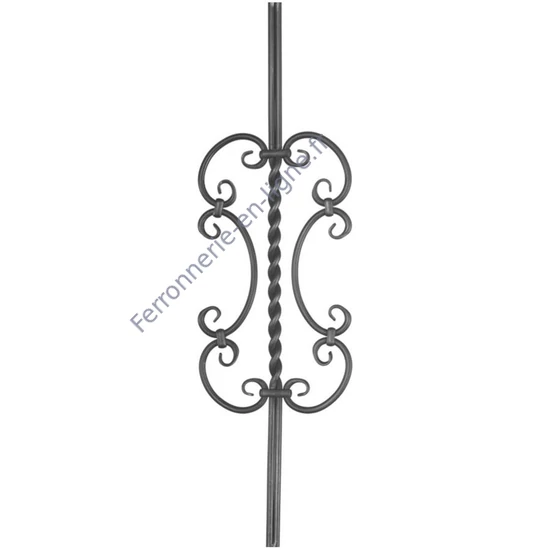 accessoire de ferronnerie, barreau en fer forgé