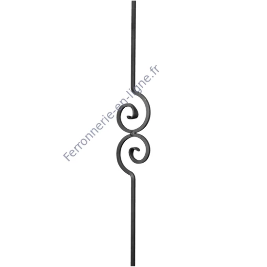 accessoire de ferronnerie, barreau en fer forgé