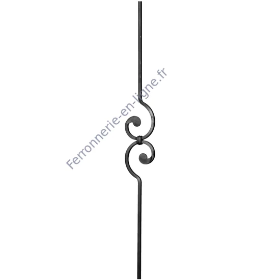 accessoire de ferronnerie, barreau en fer forgé