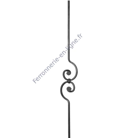 accessoire de ferronnerie, barreau en fer forgé
