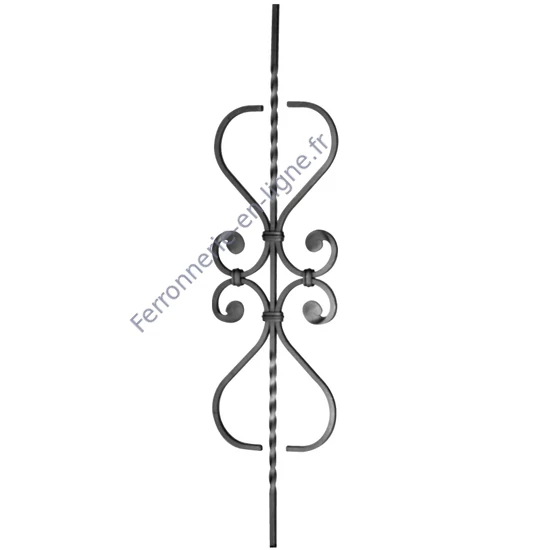 accessoire de ferronnerie, barreau en fer forgé