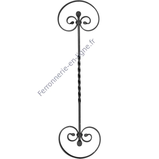 accessoire de ferronnerie, barreau en fer forgé