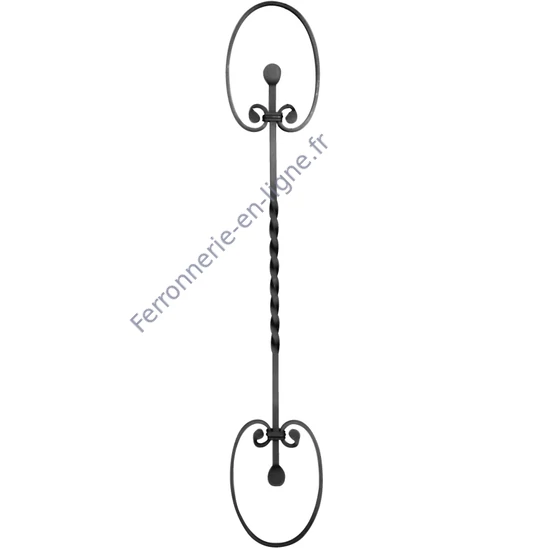 accessoire de ferronnerie, barreau en fer forgé