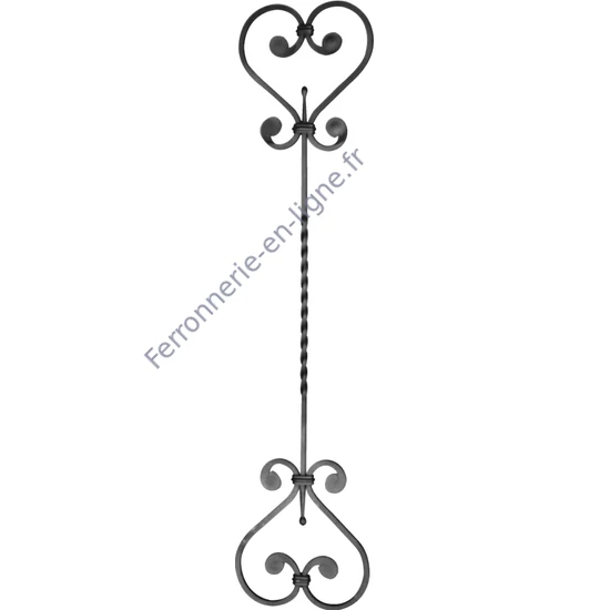accessoire de ferronnerie, barreau en fer forgé