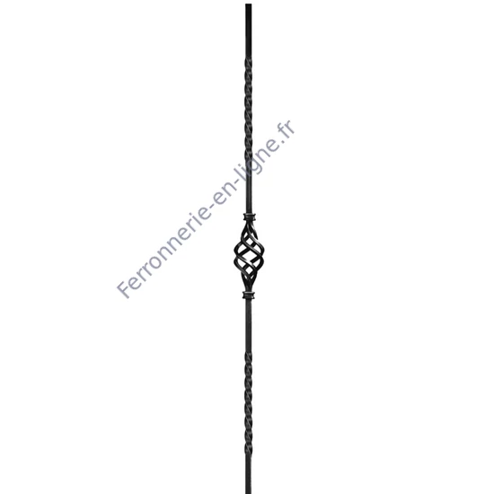 accessoire de ferronnerie, barreau en fer forgé