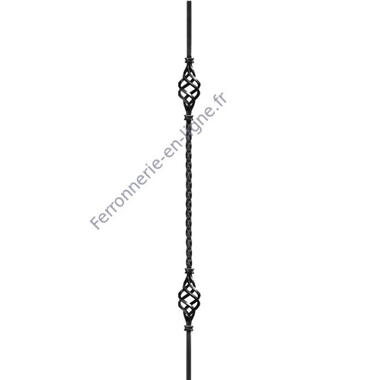 accessoire de ferronnerie, barreau en fer forgé