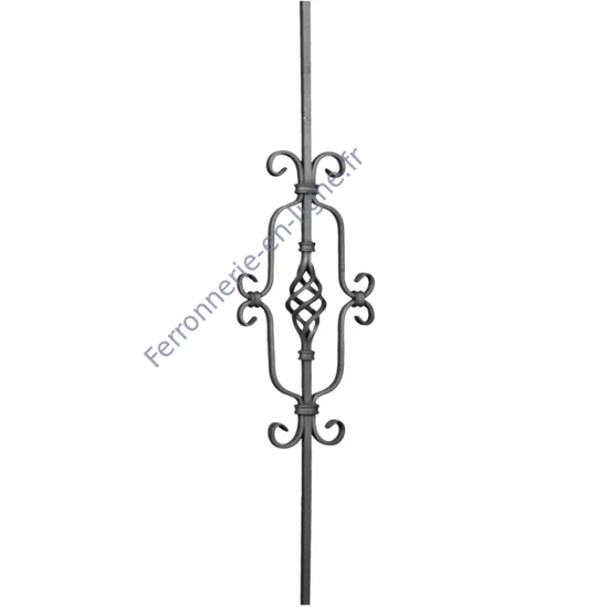 accessoire de ferronnerie, barreau en fer forgé