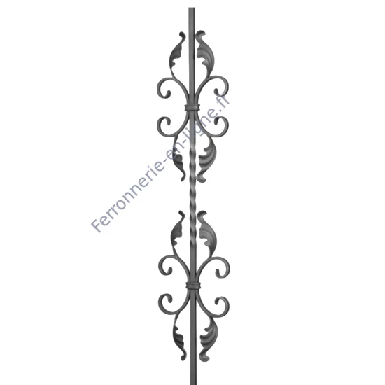 accessoire de ferronnerie, barreau en fer forgé