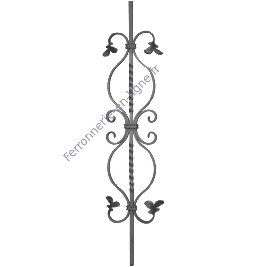 accessoire de ferronnerie, barreau en fer forgé