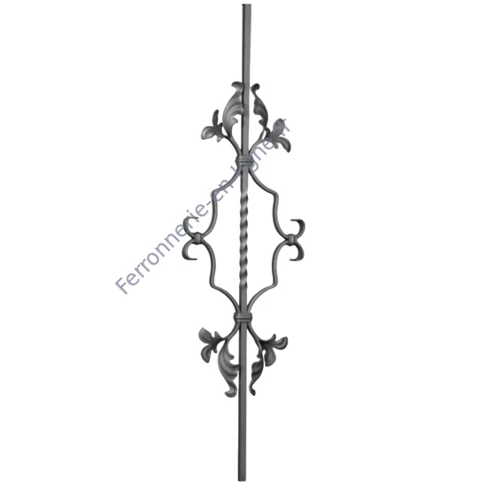 accessoire de ferronnerie, barreau en fer forgé