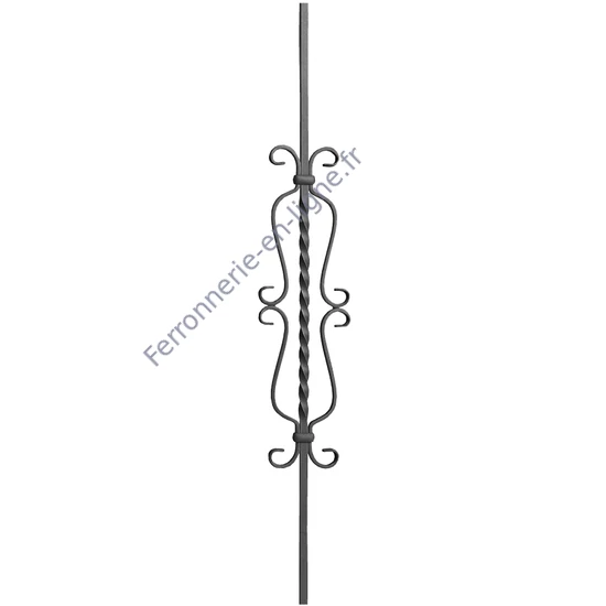 accessoire de ferronnerie, barreau en fer forgé