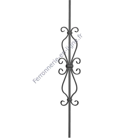 accessoire de ferronnerie, barreau en fer forgé