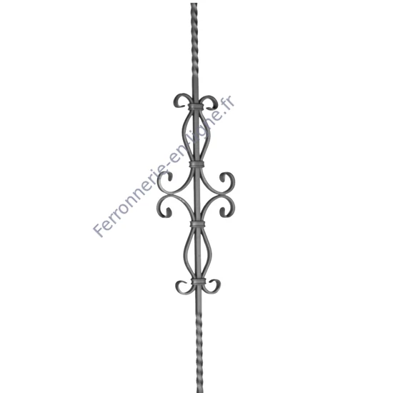 accessoire de ferronnerie, barreau en fer forgé