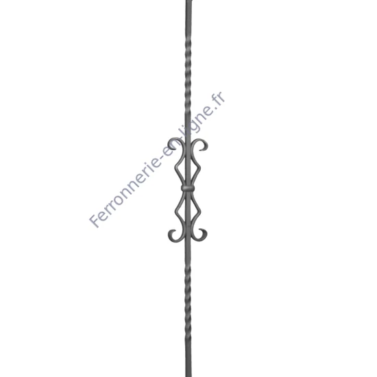 accessoire de ferronnerie, barreau en fer forgé