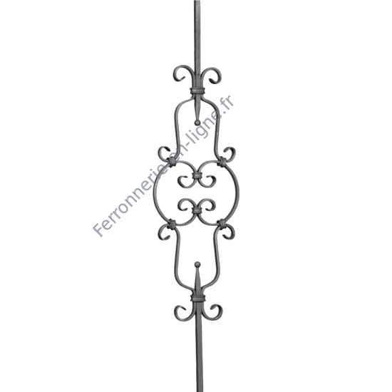 accessoire de ferronnerie, barreau en fer forgé