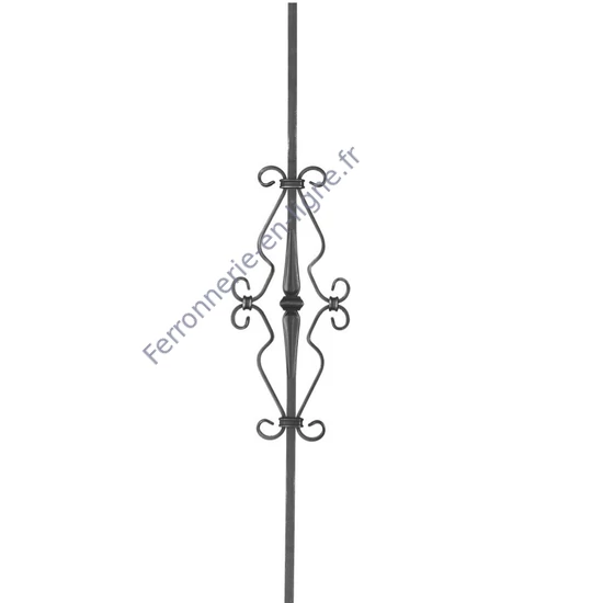 accessoire de ferronnerie, barreau en fer forgé