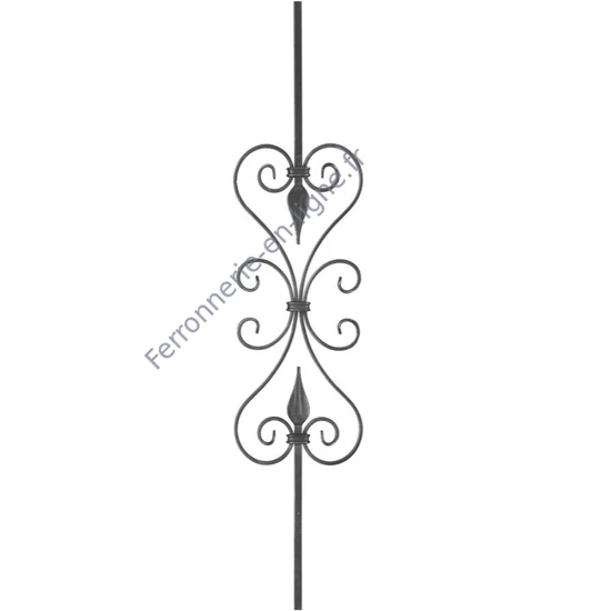 accessoire de ferronnerie, barreau en fer forgé